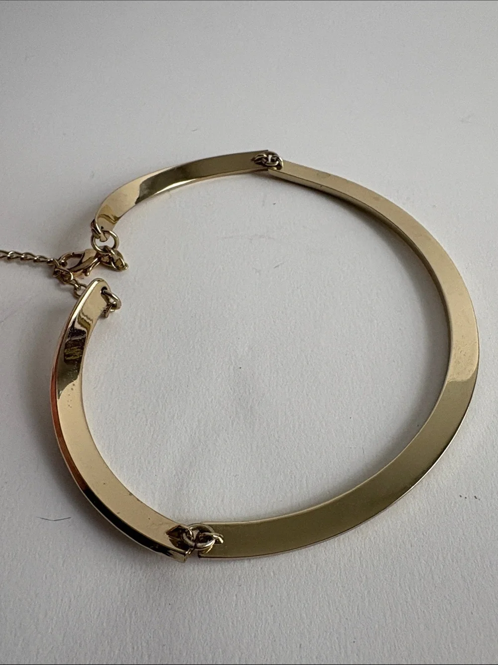 Chico's Polished Gold Collar Necklace